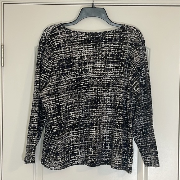 CROFT & BARROW Black and White Classic Tee Casual Shirt Size 2X - Picture 2 of 5